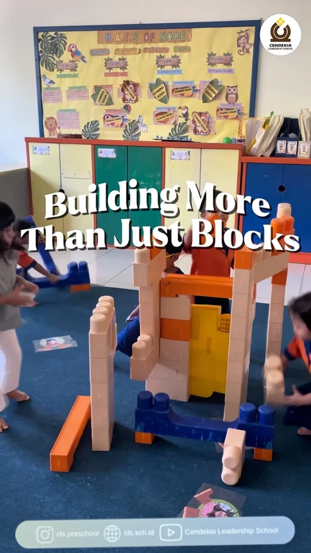 Post Instagram @cls.preschool: Building More Than Just Blocks✨ Building together, learning together, and taking responsibility…